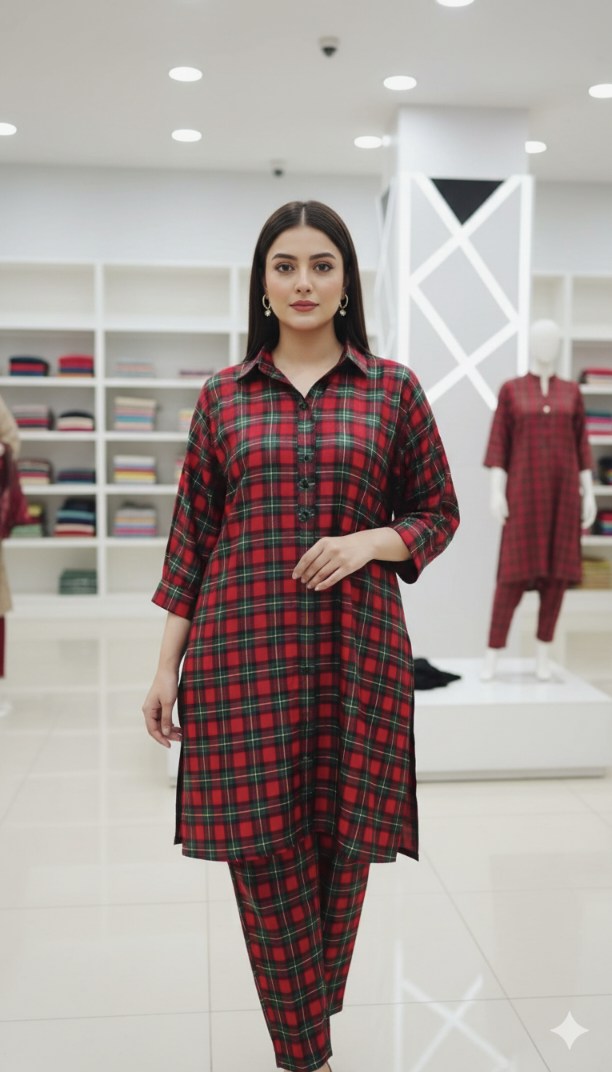 🥳Big Sale 🥳 Sale Sale M-6403  Imported ☃️ Winter Korean Shamoze Silk Same print Shirt & Truzer 2pc