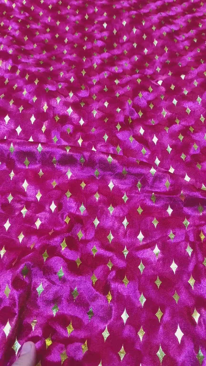 🥳😱 Biggest Sale M-106  Imported Kotai Palachi Zaree Velvet Same print Shirt & Truzer 2pc