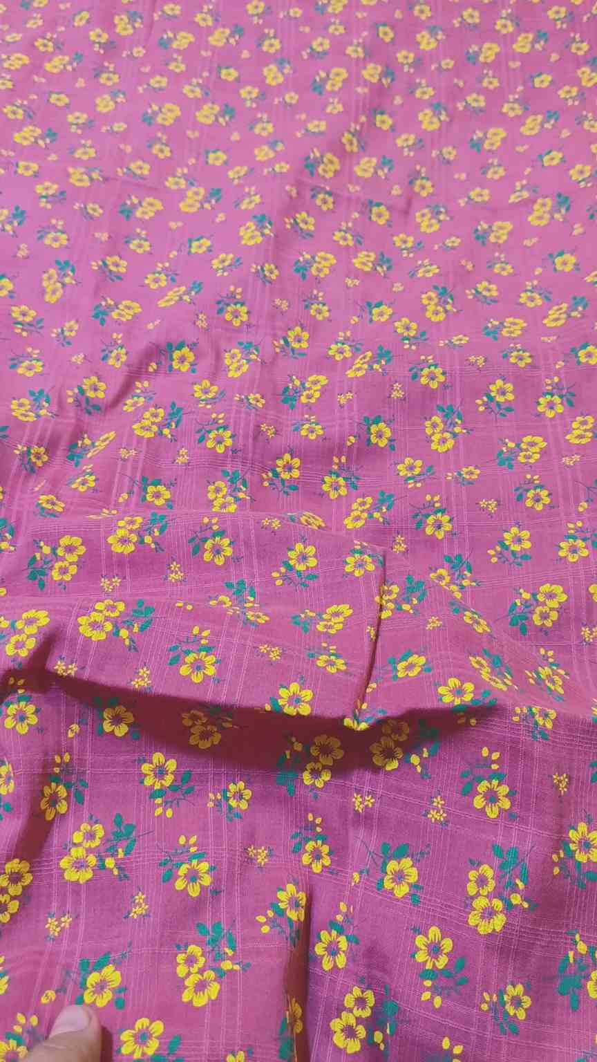 🥳 Sale Sale M-132 imported 4 season Dorria Viscose Soft Cotton Same print Shirt & Truzer 2pc