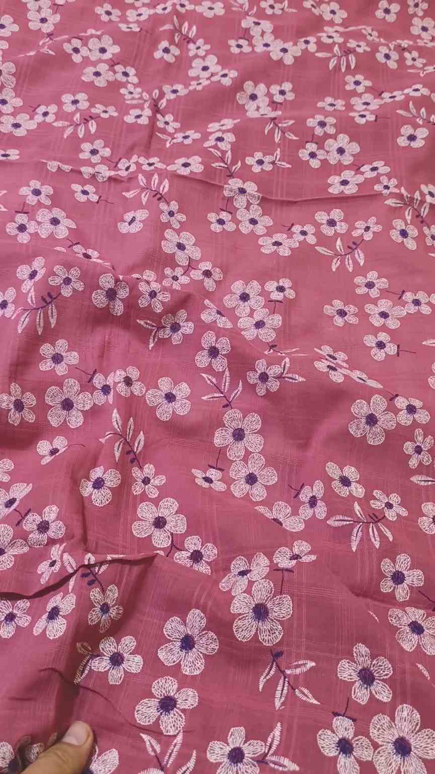 🥳 Sale Sale M-130  imported 4 season Dorria Viscose Soft Cotton Same print Shirt & Truzer 2pc