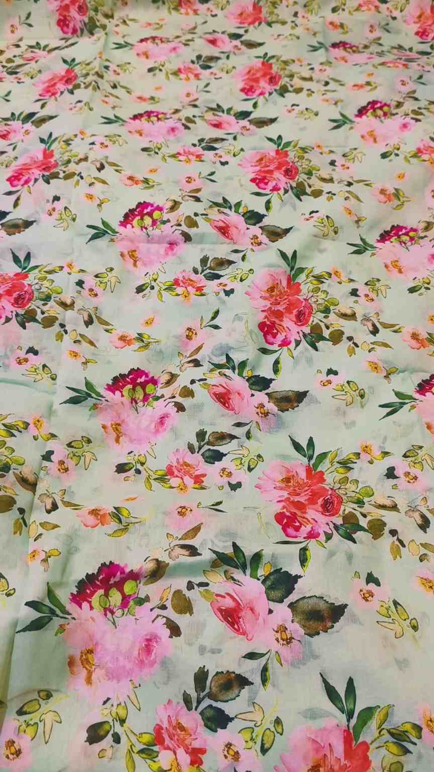 M-291 Imported Digital Pure Summer ⛱️ Lawn Same print Shirt & Truzer 2pc