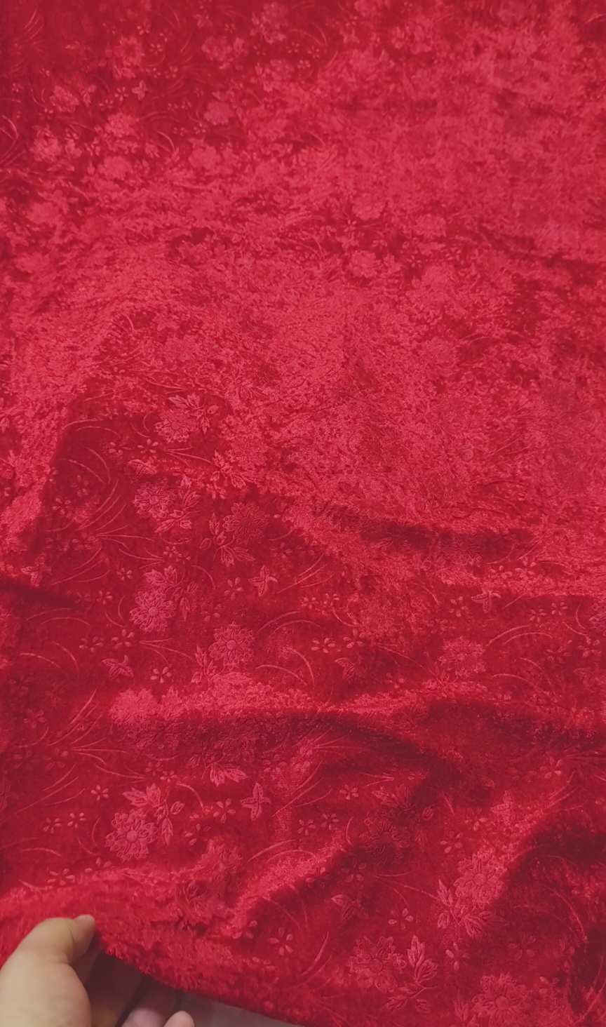 🥳😱 Big Sale M-383  Imported self print 3-D Velvet Same print Shirt & Trouser 2pc