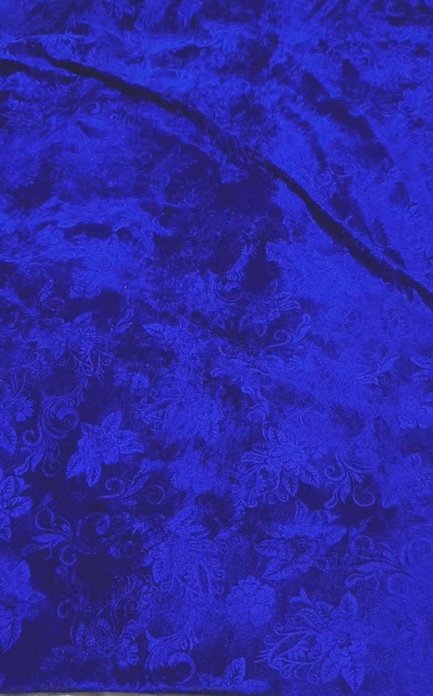 🥳😱 Big Sale M-381  Imported self print 3-D Velvet Same print Shirt & Trouser 2pc