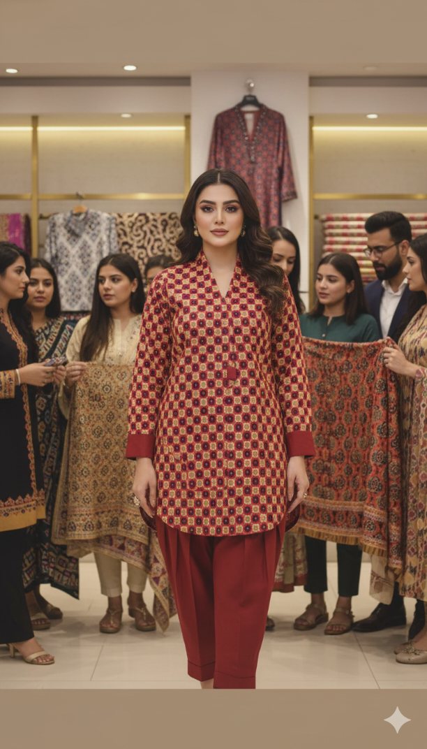 🥳 Big Sale M-305 Imported Woolen Fallalen 2pc