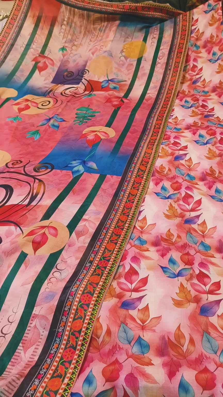 Lawn 3pc🥳 M-361  Imported Digital Swiss  summer ⛱️ Lawn 3pc suit