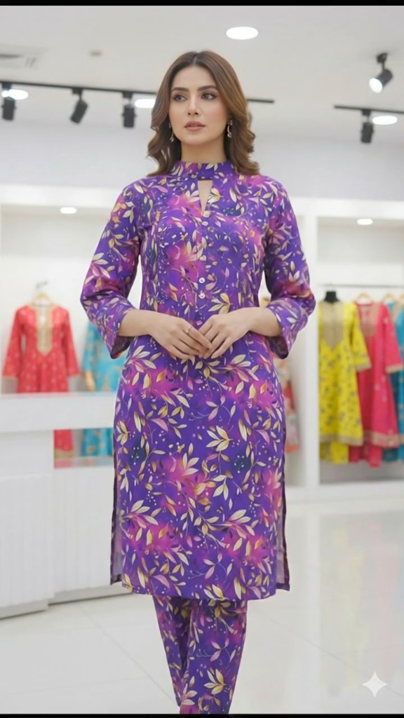 😱 New Arrivals M-438  Imported most luxurious Summer ⛱️ Vescose Silky Lawn Same print Shirt & Truzer 2pc