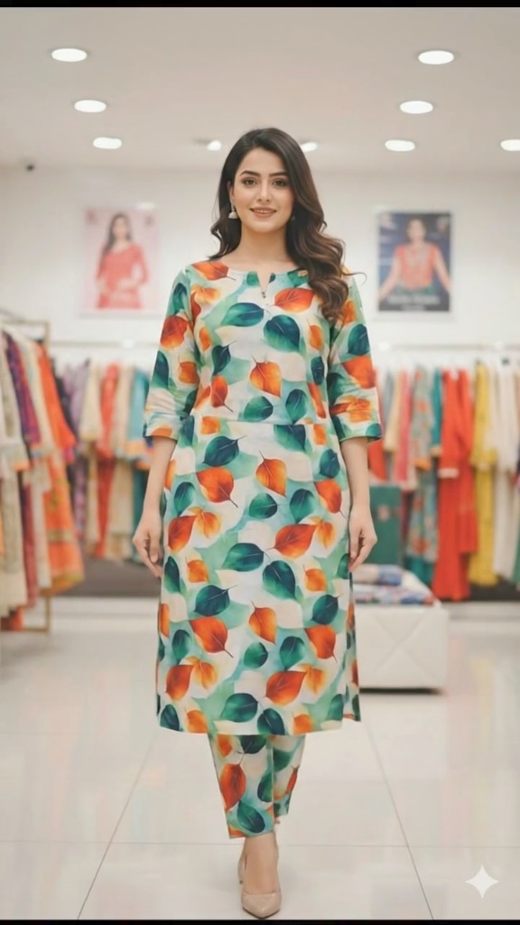 😱 New Arrivals M-436  Imported most luxurious Summer ⛱️ Vescose Silky Lawn Same print Shirt & Truzer 2pc