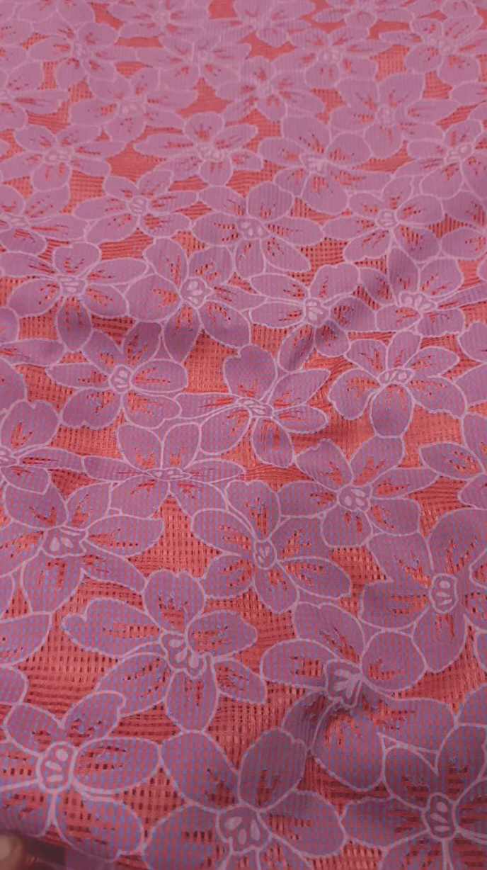 😱 Unique Stuff M-510  Imported Tarkashi Jacquard Summer ⛱️ Lawn  Same print Shirt & Truzer 2pc