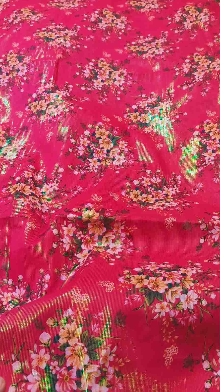 🥳 Sale Sale M-533  Imported Digital Zaree Line Pure Summer ⛱️ Lawn Same print Shirt & Truzer 2pc