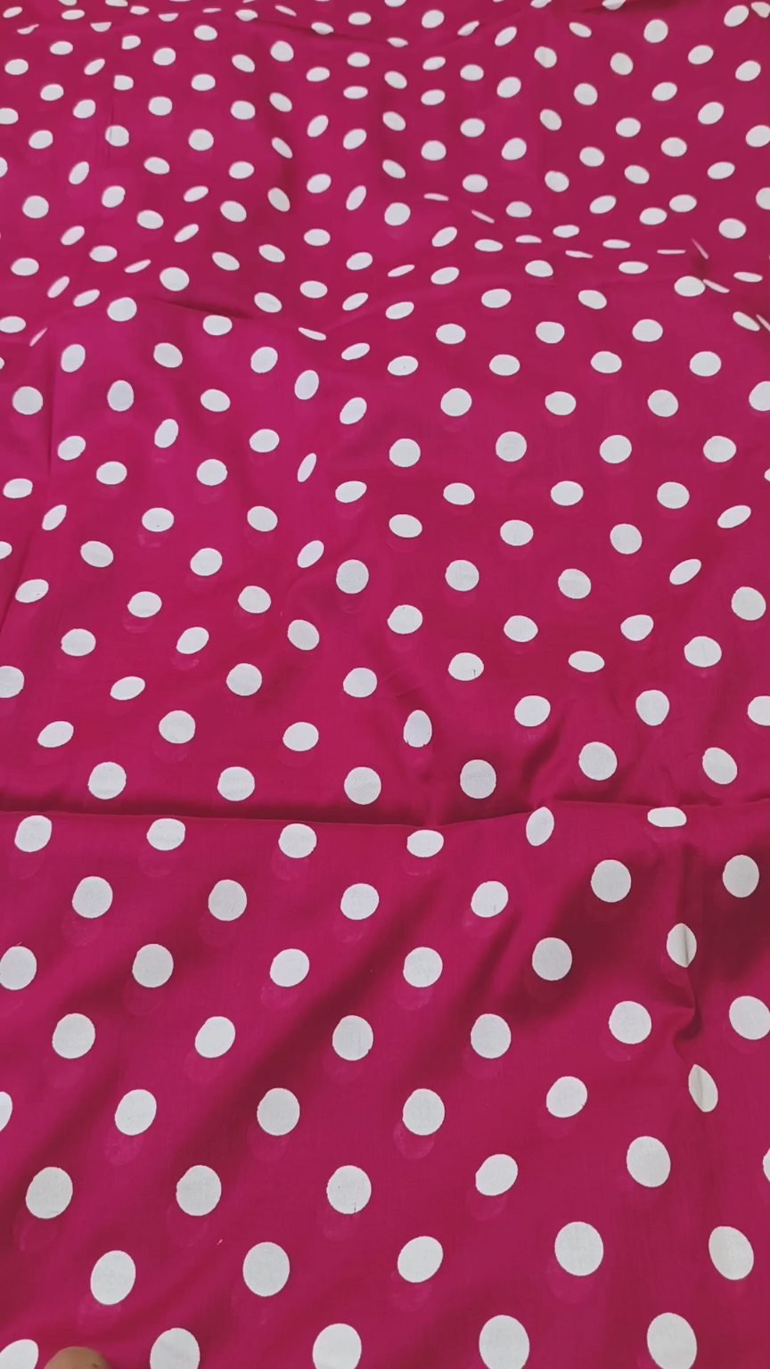 M-448   Imported Leker Paint Polka Design  Pure Summer ⛱️ Lawn Same print Shirt & Truzer 2pc -