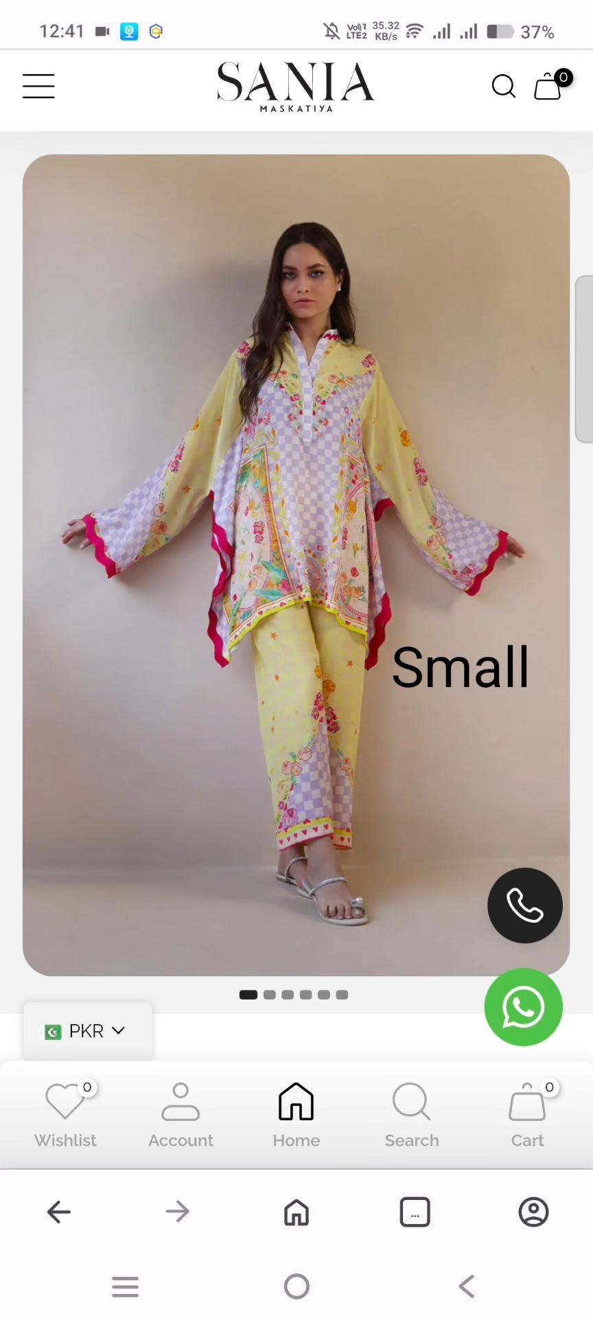 🥳 Biggest Sale Ameero Waly Stitch Suit M-6117  International Designer (Sania Maskatiya) Stitch co-ord set Crepe Summer Dorria  Lawn 2pc   (Women Size (Length 32 & Chest 20)