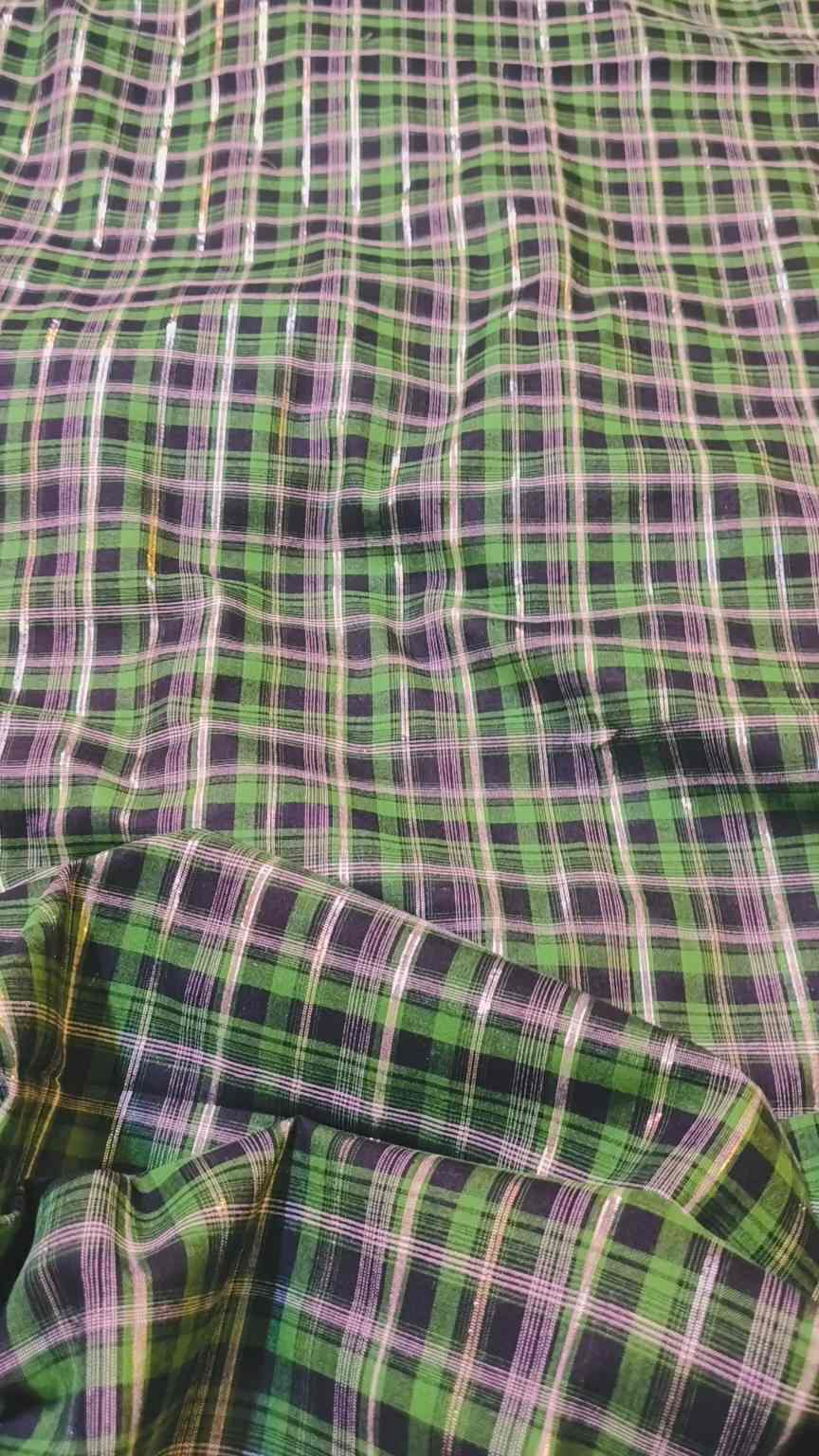 🥳 Sale Sale. M-695  Imported Most Luxurious Check-Base Dorria Pure Summer ⛱️ Lawn Same print Shirt & Truzer 2pc