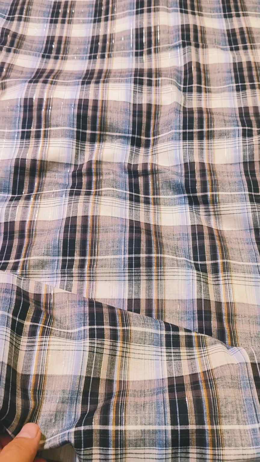 🥳 Sale Sale. M-690  Imported Most Luxurious Check-Base Dorria Pure Summer ⛱️ Lawn Same print Shirt & Truzer 2pc