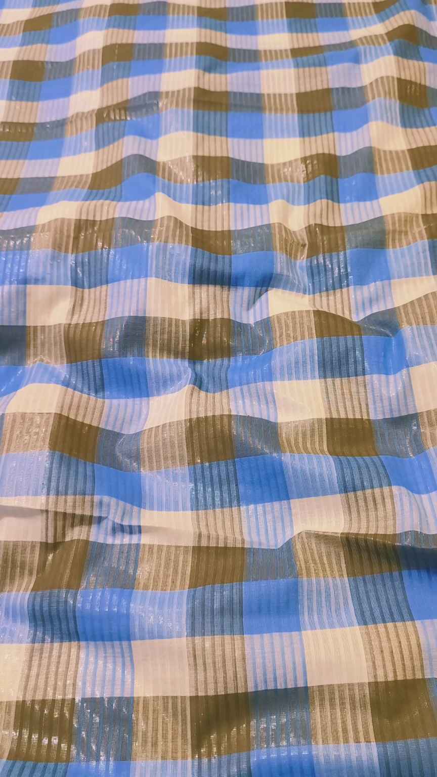 🥳 Sale Sale. M-688  Imported Most Luxurious Check-Base Dorria Pure Summer ⛱️ Lawn Same print Shirt & Truzer 2pc