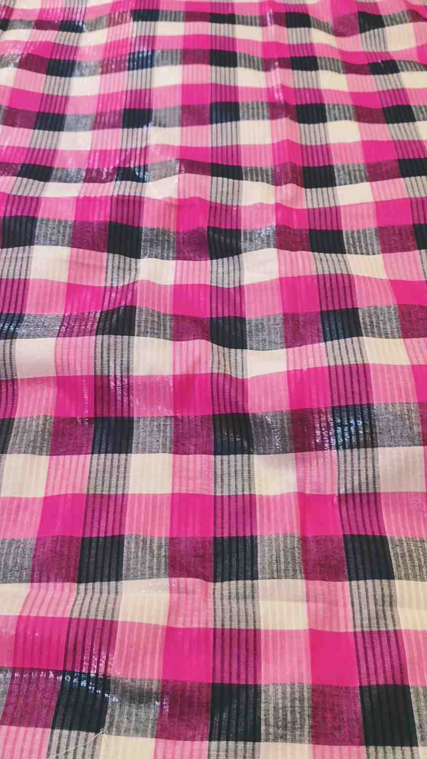 🥳 Sale Sale. M-686  Imported Most Luxurious Check-Base Dorria Pure Summer ⛱️ Lawn Same print Shirt & Truzer 2pc