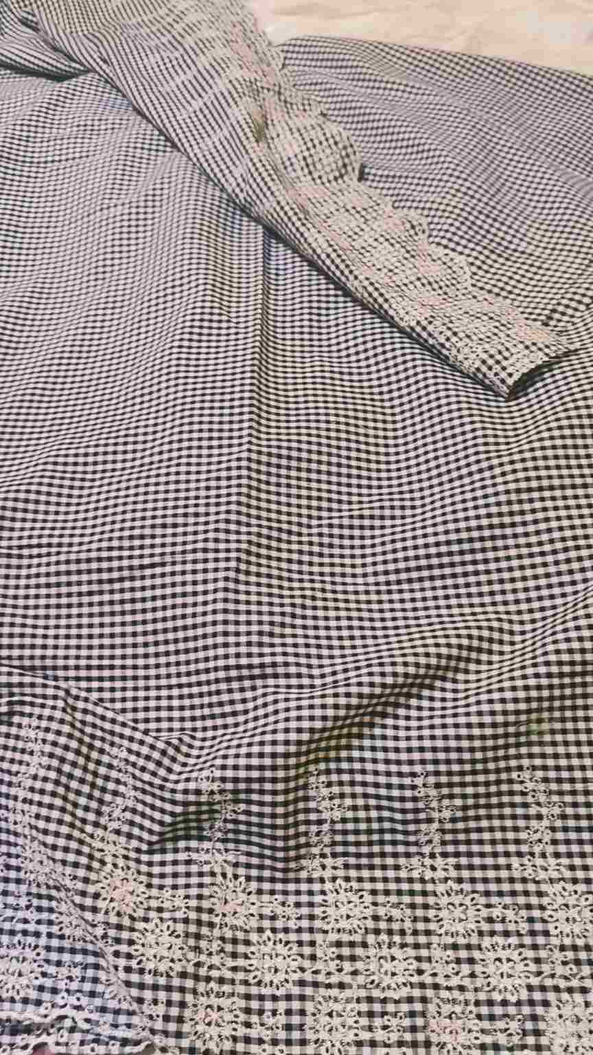 🥳 Sale Sale M-737  Imported Shiffli ChickenKari Embroidery Pure Summer ⛱️ Lawn only shirt