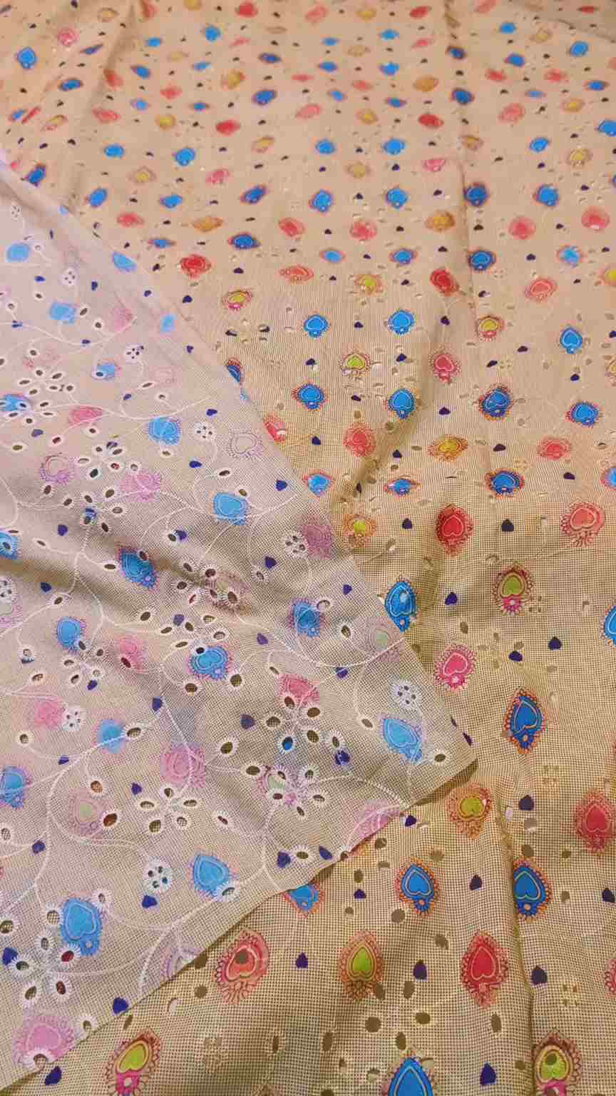 🥳 Sale Sale M-798   Imported Shiffli Korean ChickenKari Embroidery Pure Summer ⛱️ Lawn only shirt