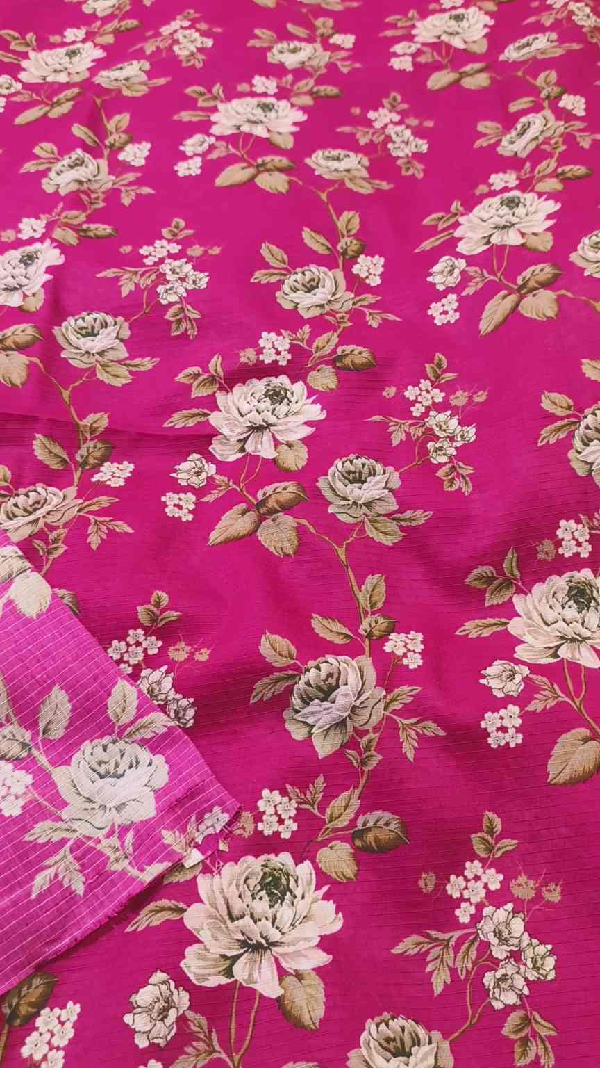 🥳 New Arrivals M-829  Imported Luxury Digital Bana Dorria Pure Summer ⛱️ Lawn Same print Shirt & Truzer 2pc