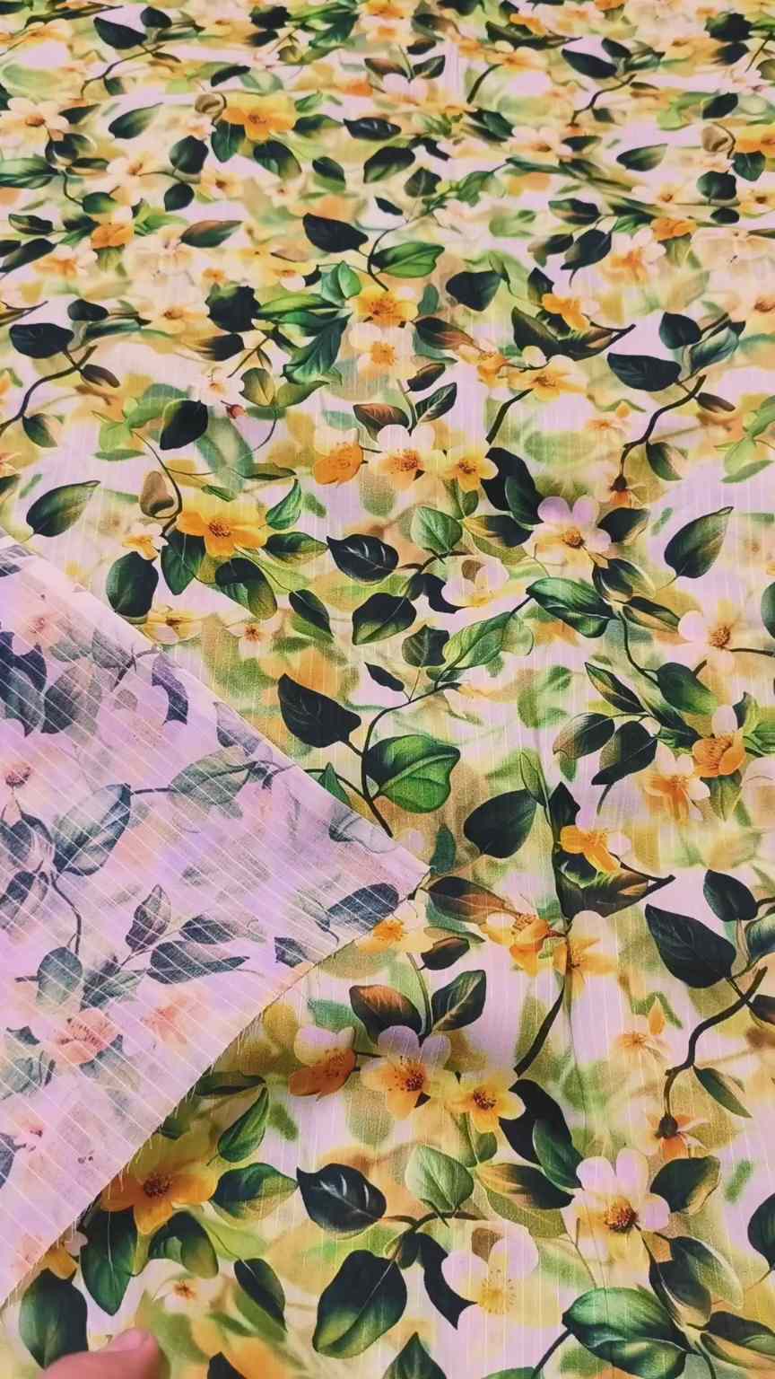 🥳 New Arrivals M-828  Imported Luxury Digital Bana Dorria Pure Summer ⛱️ Lawn Same print Shirt & Truzer 2pc