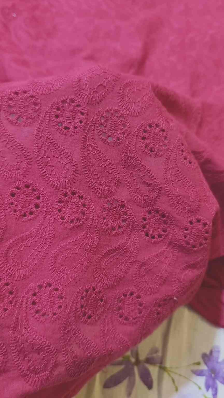 🥳 Sale Sale M-876   Imported Shiffli Korean ChickenKari Embroidery Pure Summer ⛱️ Lawn only shirt