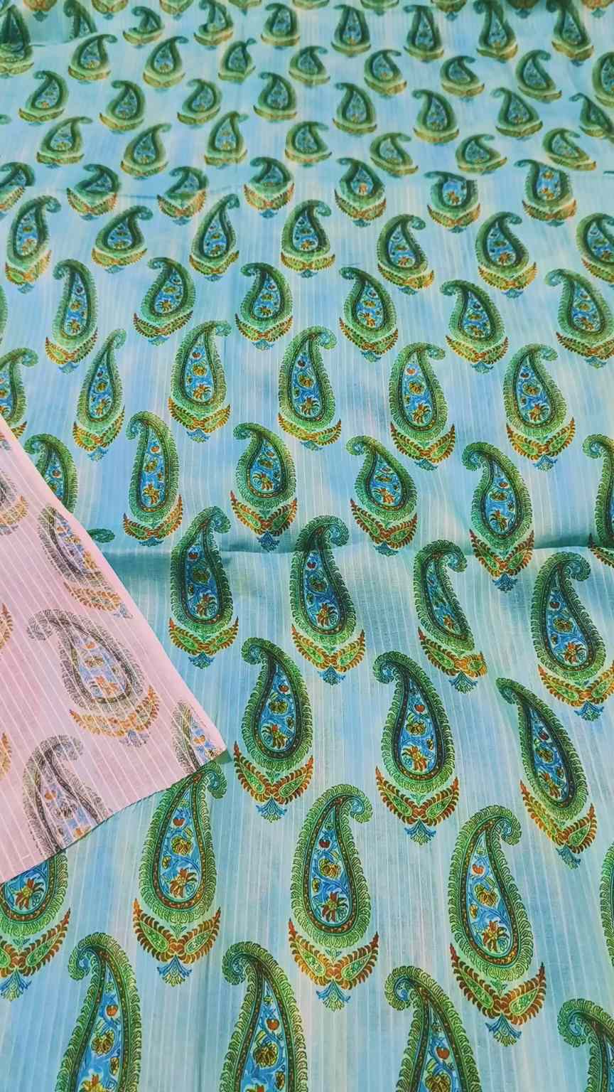 🥳 New Arrivals M-895  Imported Luxury Digital Bana Dorria Pure Summer ⛱️ Lawn Same print Shirt & Truzer 2pc -