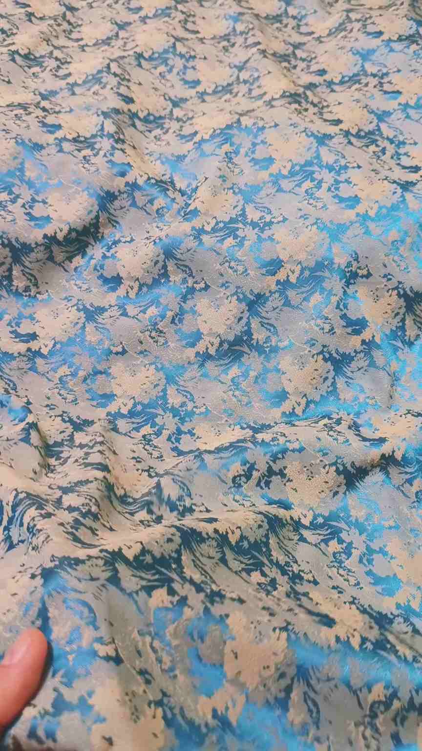 🥳 New Colors M-937  Imported Viscose 4 seasons 3-D Jacquard China patti Same print Shirt & Truzer 2pc