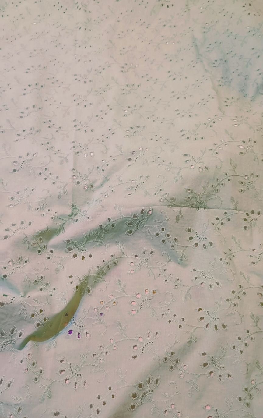 🥳 Sale Sale M-912 Imported Shiffli ChickenKari Embroidery Pure Summer ⛱️ Lawn only shirt