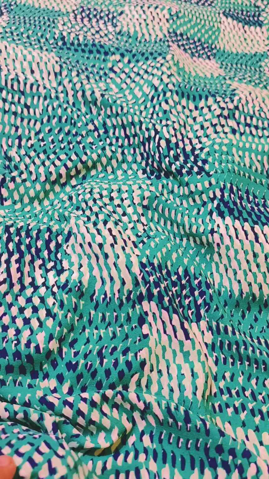 🥳 Sale Sale M-982  Imported Digital Korean Georgette Same print Shirt & Truzer 2pc