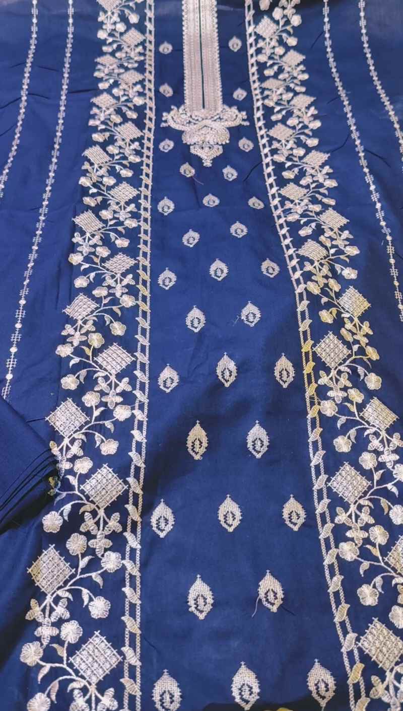 🥳 Sale Sale M-954  Imported Bareezy Embroidery Lawn Shirt & Trouser 2pc