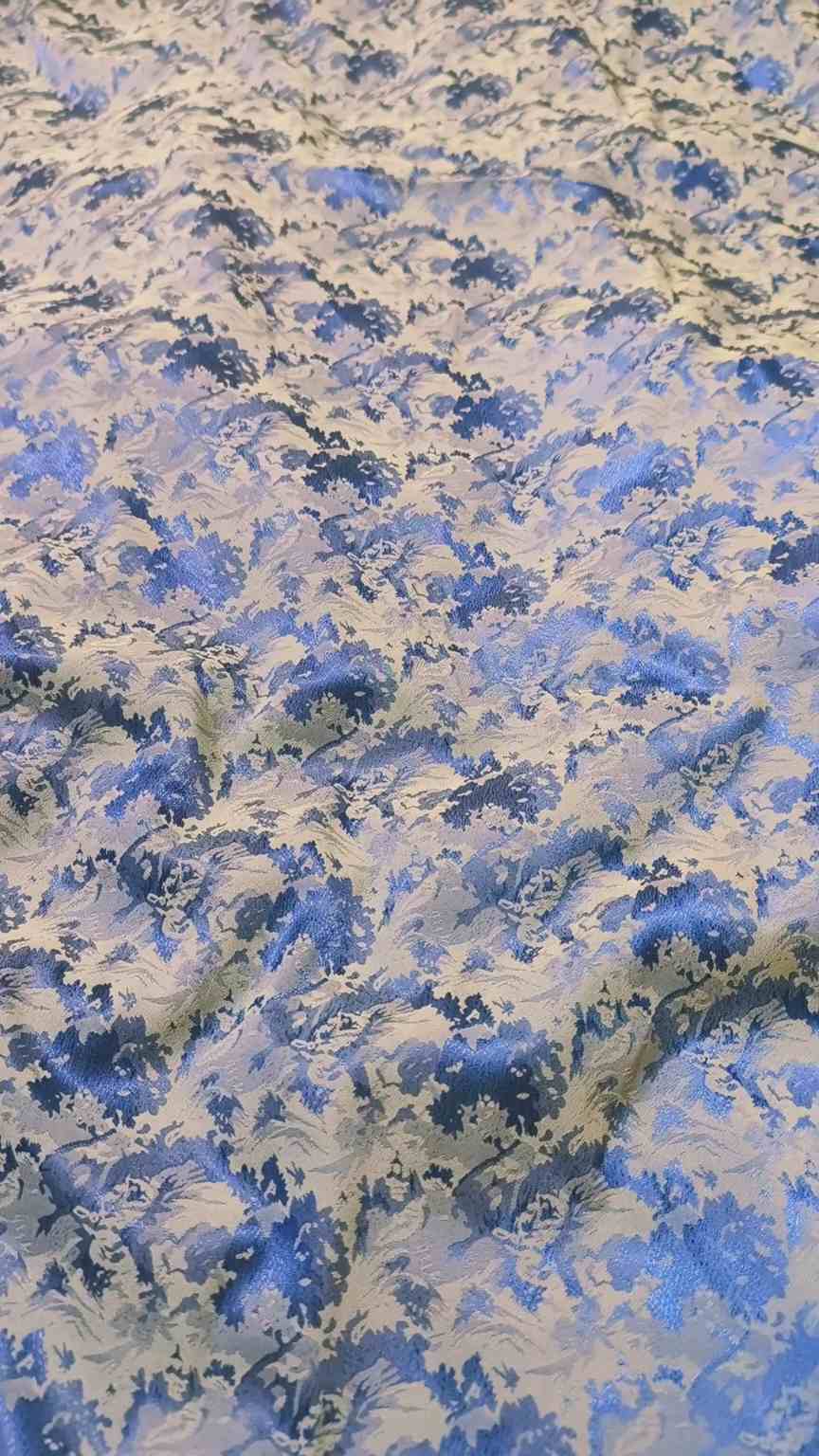 🥳 New Colors M-996  Imported Viscose 4 seasons 3-D Jacquard China patti Same print Shirt & Truzer 2pc