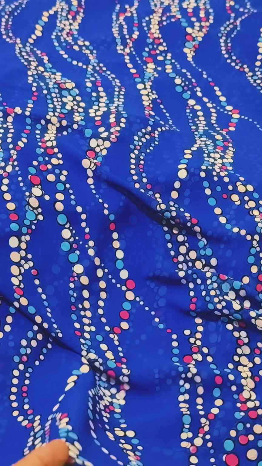 Duppta & Shirt 🥳 Sale Sale M-1087  imported Digital Korean Georgette Shirt & Duppta 2pc