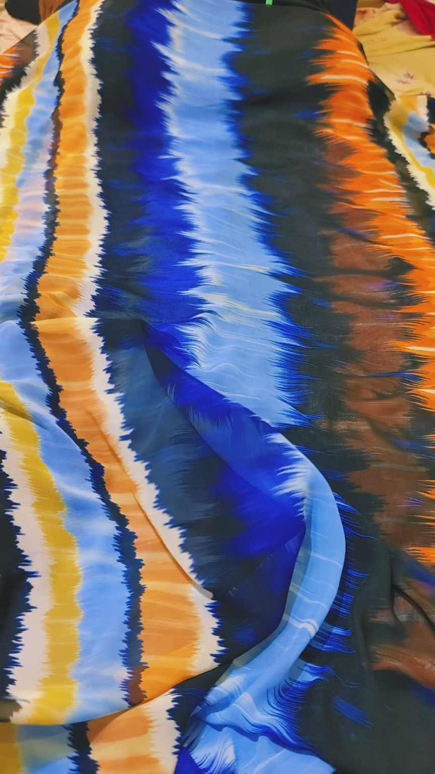 Duppta & Shirt 🥳 Sale Sale M-1083  imported Digital Korean Georgette Shirt & Duppta 2pc