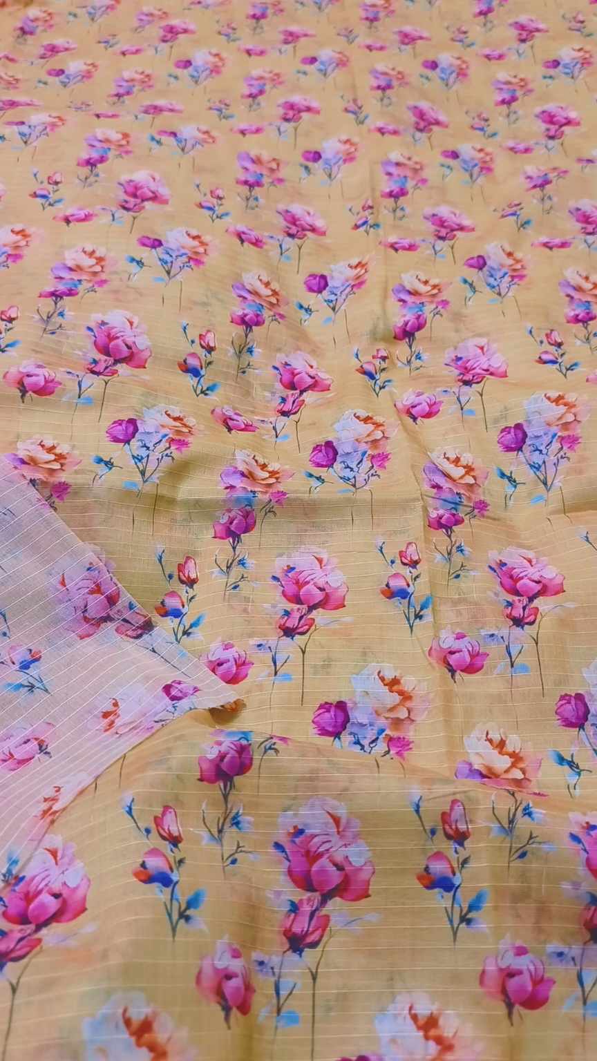 🥳 Sale Sale  M-1077  Imported Luxury Digital Bana Dorria Pure Summer ⛱️ Lawn Same print Shirt & Truzer 2pc