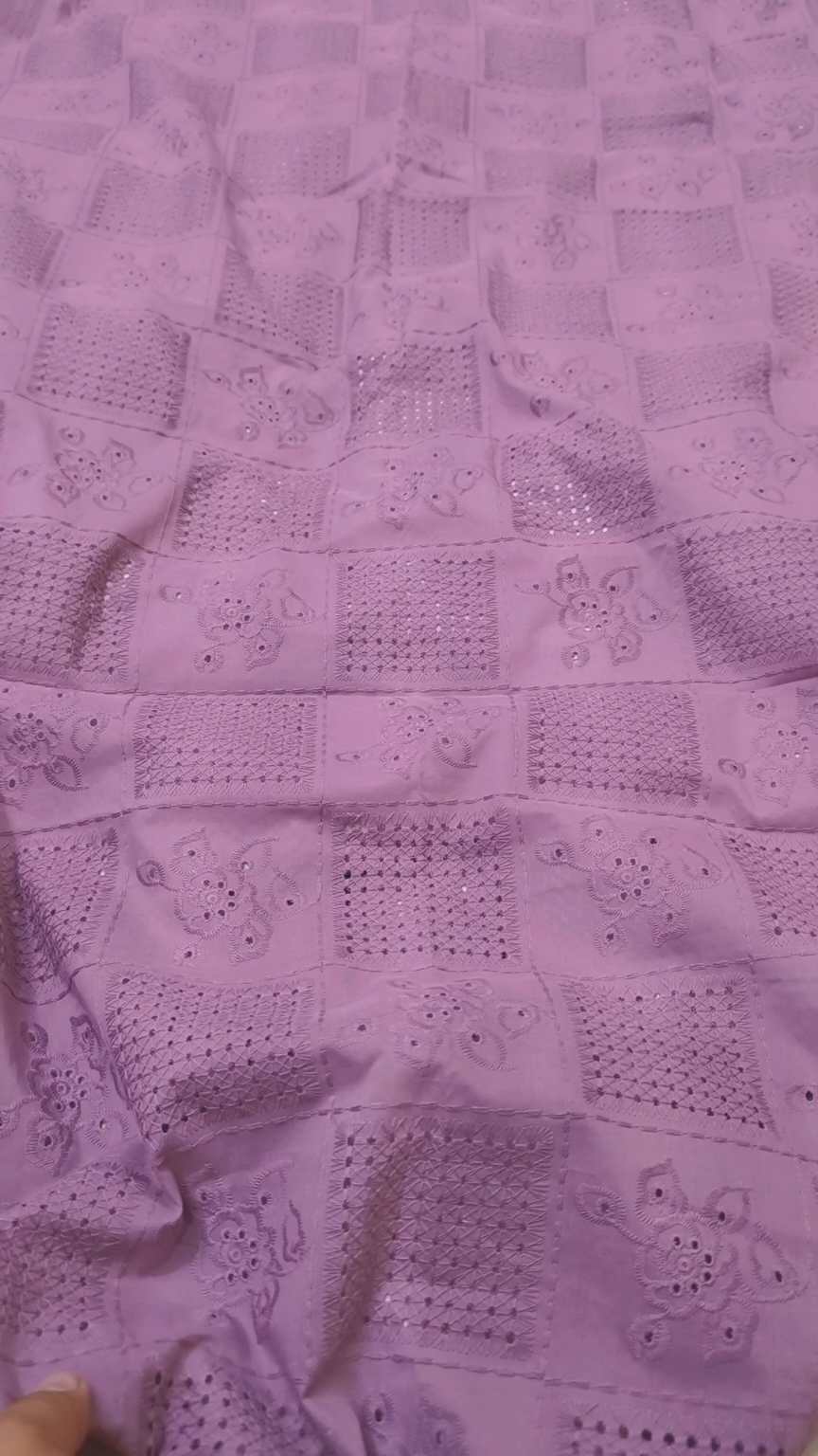 🥳 Sale Sale M-1069. Imported Shiffli Korean ChickenKari Embroidery Pure Summer ⛱️ Lawn only shirt