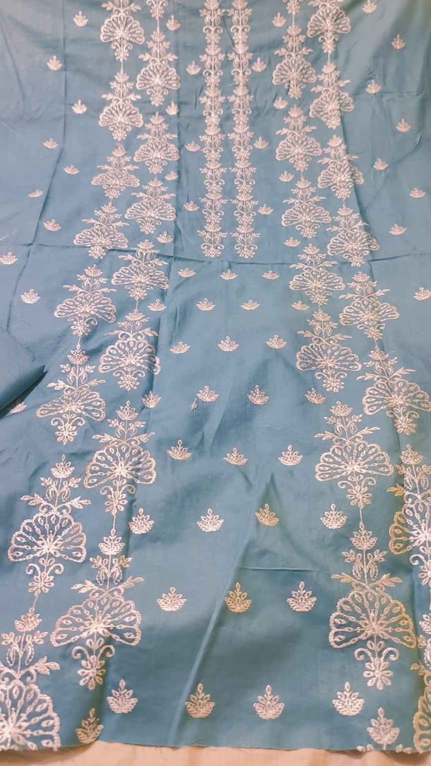 🥳 Sale Sale M-1142  Imported Bareezy Embroidery Lawn Shirt & Trouser 2pc