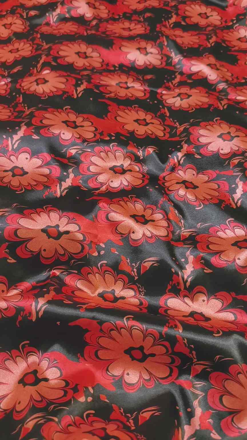 🥳 Sale Sale M-1128  imported Summer korean 🏝️ Shisha Silk Same print Shirt & Truzer 2pc