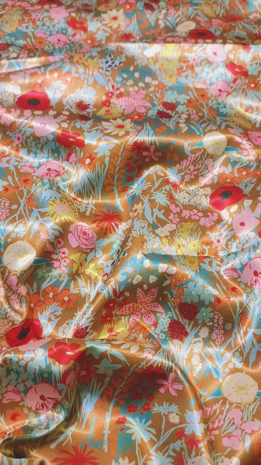 🥳 Sale Sale M-1127  imported Summer korean 🏝️ Shisha Silk Same print Shirt & Truzer 2pc