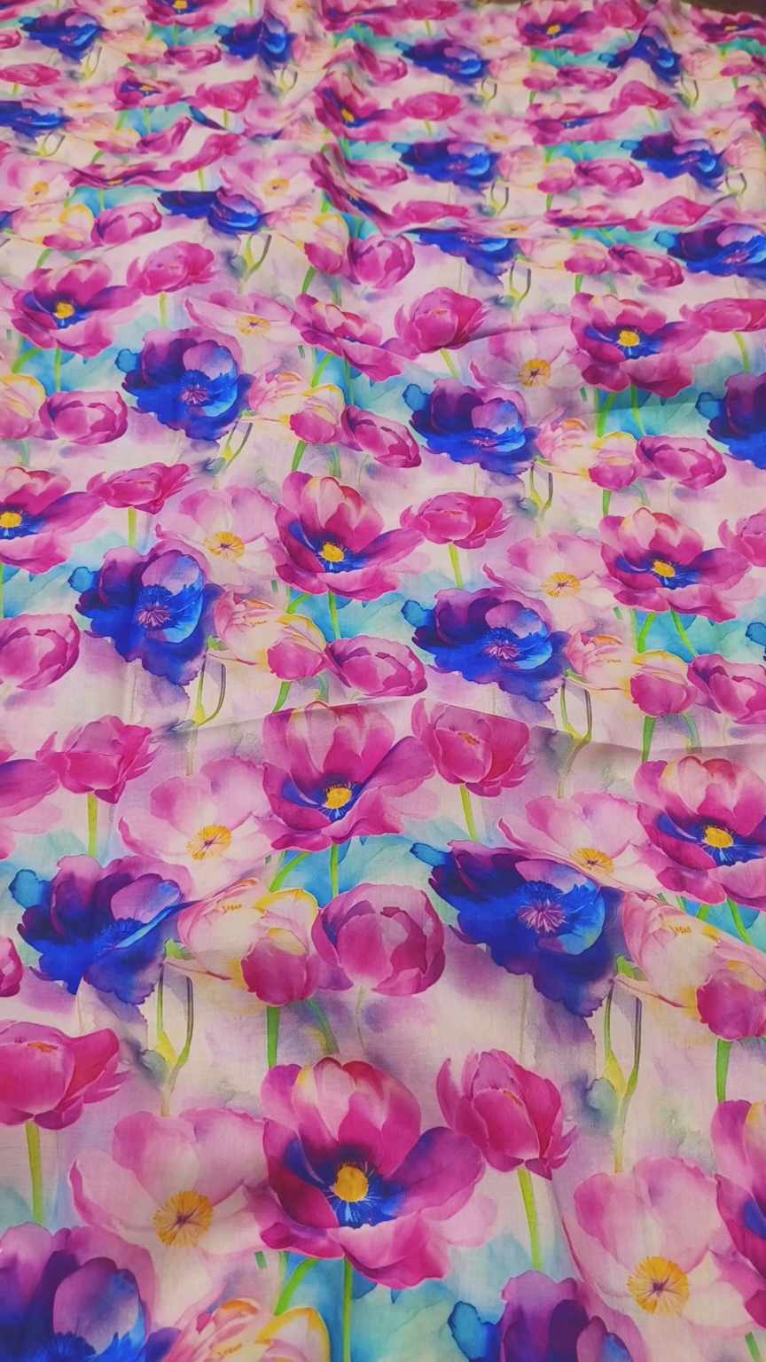 M-899  Imported Luxury Digital Shimray Lawn Pure Summer ⛱️ Lawn Same print Shirt & Truzer 2pc
