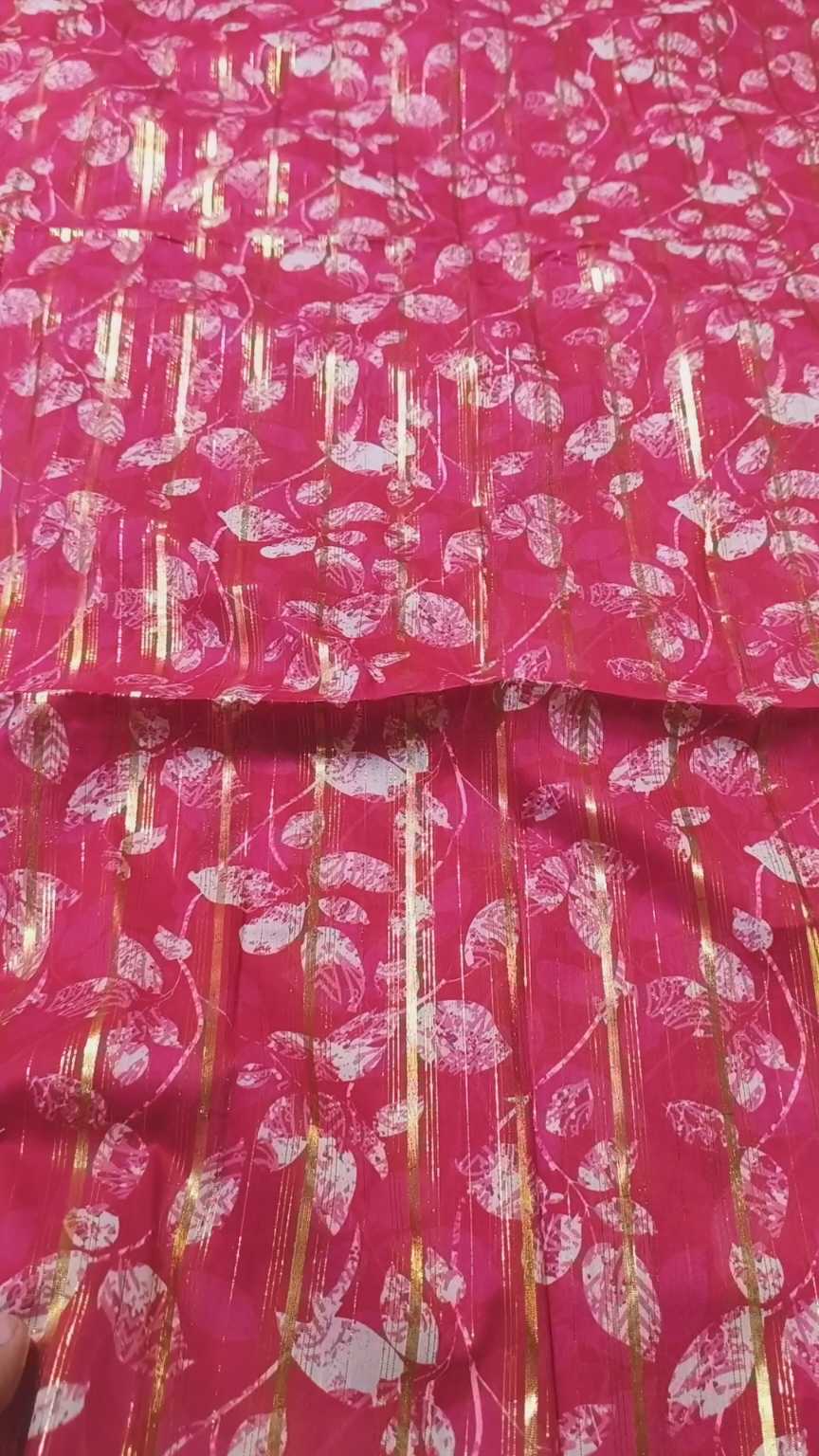 M-89   New arrivals Imported Digital Double Gold Zaree Line Pure Summer ⛱️ Lawn Same print Shirt & Truzer 2pc
