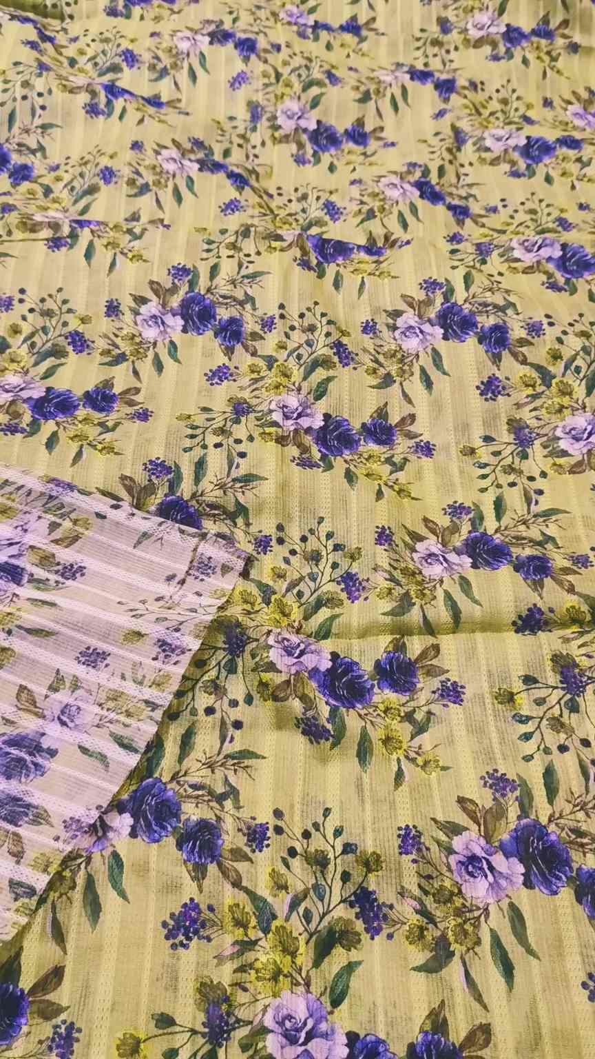 M-81  Imported Digital Neno chickenKari Dorria Pure Summer ⛱️ Lawn Same print Shirt & Truzer 2pc -