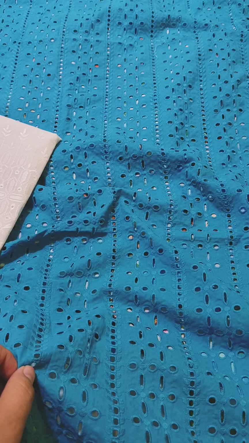 M-70  Imported Full Boing chickenkari Jall shirt in pure summer Lawn & Cotton lawn chickenkari Truzer 2pc -