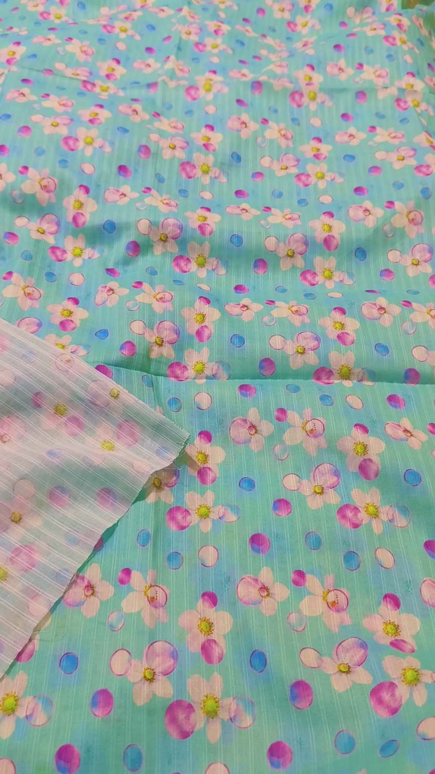 M-135  Imported Digital Neno Bana Dorria Pure ⛱️ Summer Lawn Same print & Truzer 2pc - -