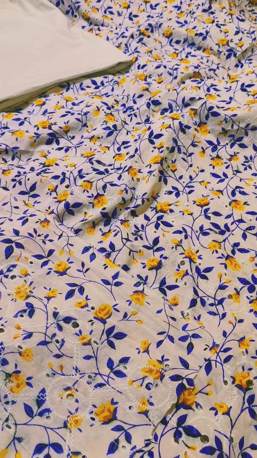 M-170   Imported  Boing chickenkari Print Jall shirt in pure summer Lawn & Matching plan imported Truzer 2pc