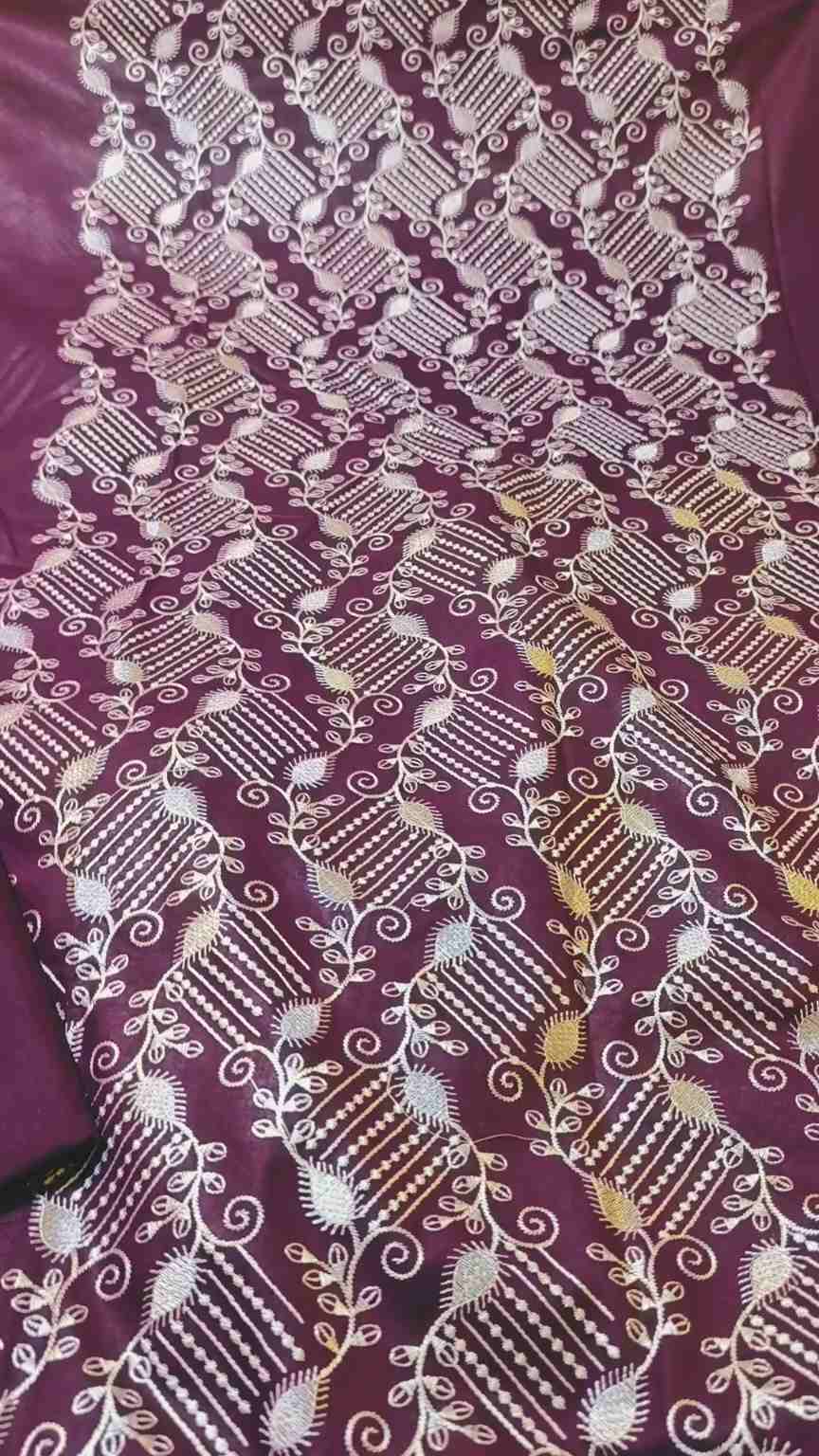 🥳 Sale Sale M-1152  Imported Bareezy Embroidery Lawn Shirt & Trouser 2pc