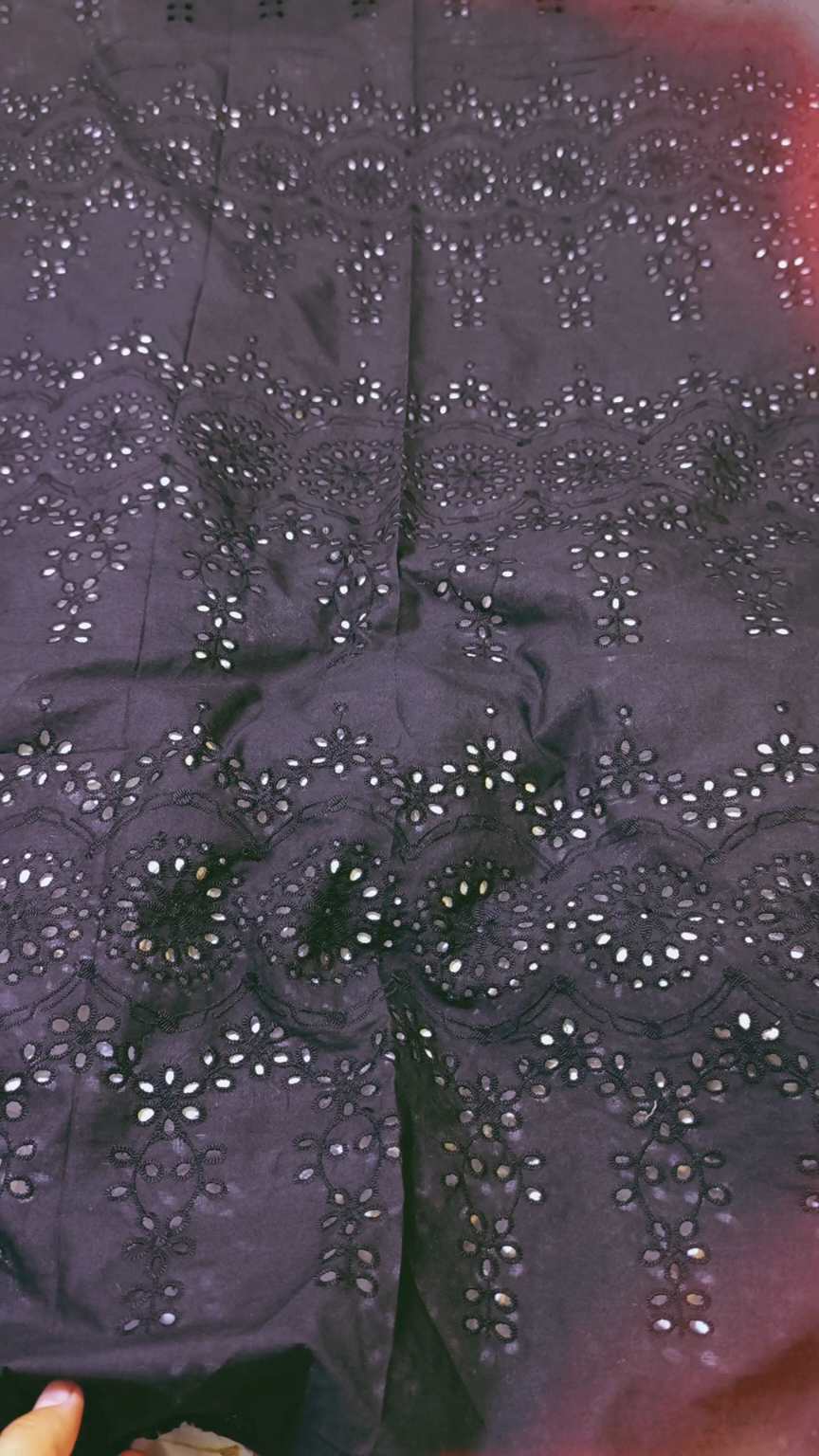 🥳 Sale Sale M-1210  Imported Shiffli ChickenKari Embroidery Pure Summer 🏝️ Lawn Shirt -