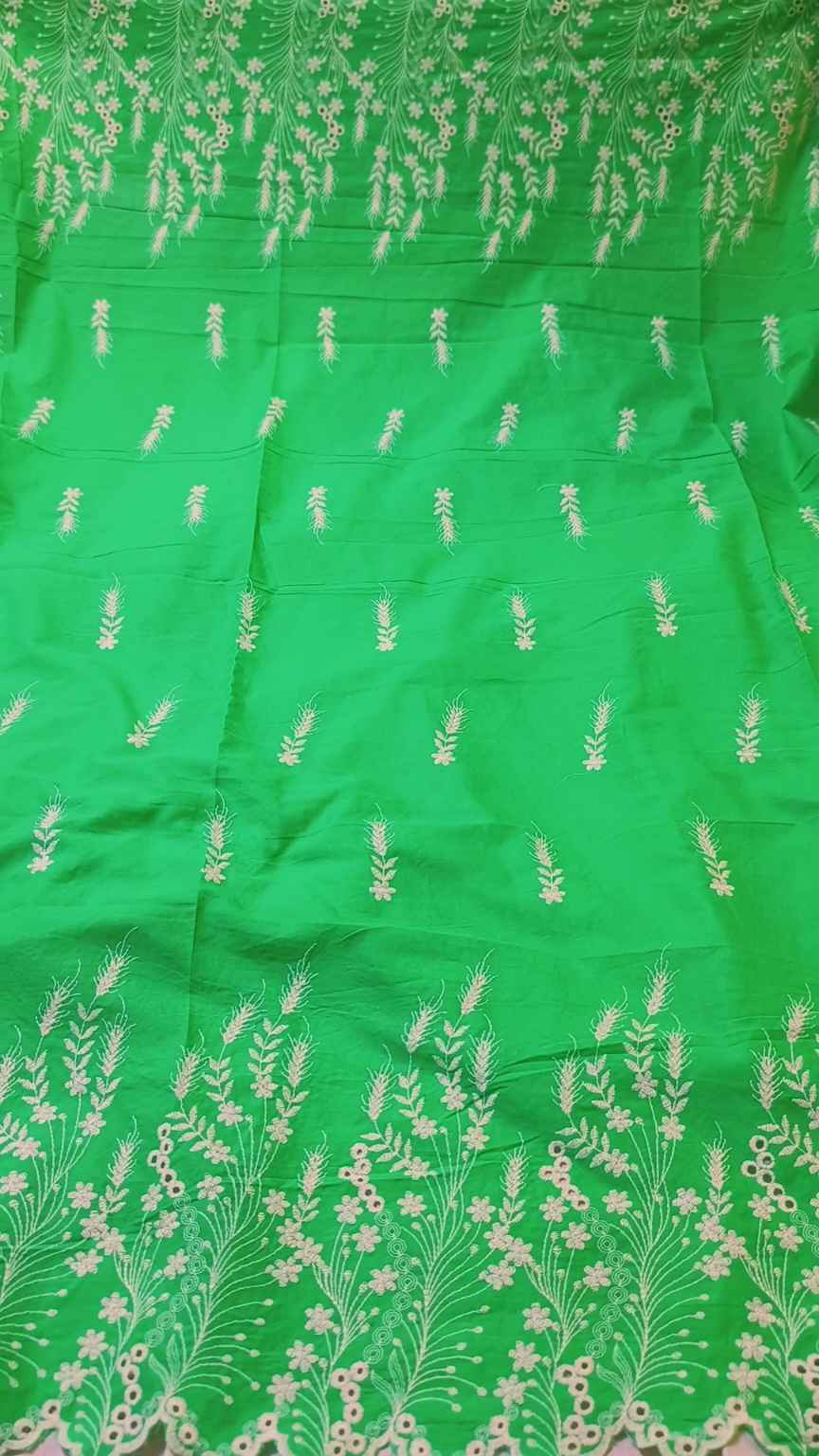 🥳 Sale Sale M-1287  Imported Shiffli ChickenKari Embroidery Pure Summer 🏝️ Lawn Shirt