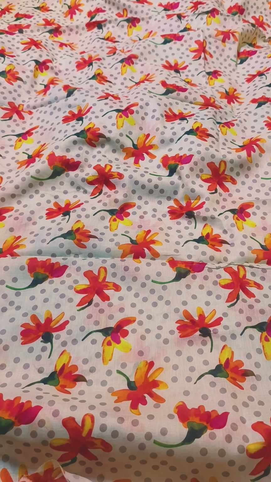 M-270  Imported Digital Pure Summer ⛱️ Lawn Same print Shirt & Truzer 2pc