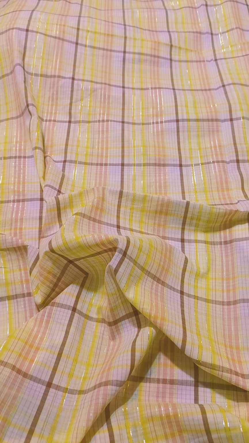 🥳 Sale Sale M-303. Imported Luxury Zaree Line Pure Summer ⛱️ Lawn Same print Shirt & Truzer 2pc