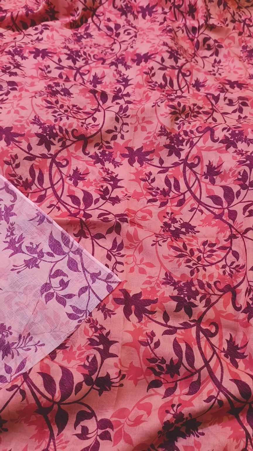 M-333  Imported Digital Broshia Pure summer ⛱️ Lawn Same print Shirt & Truzer 2pc