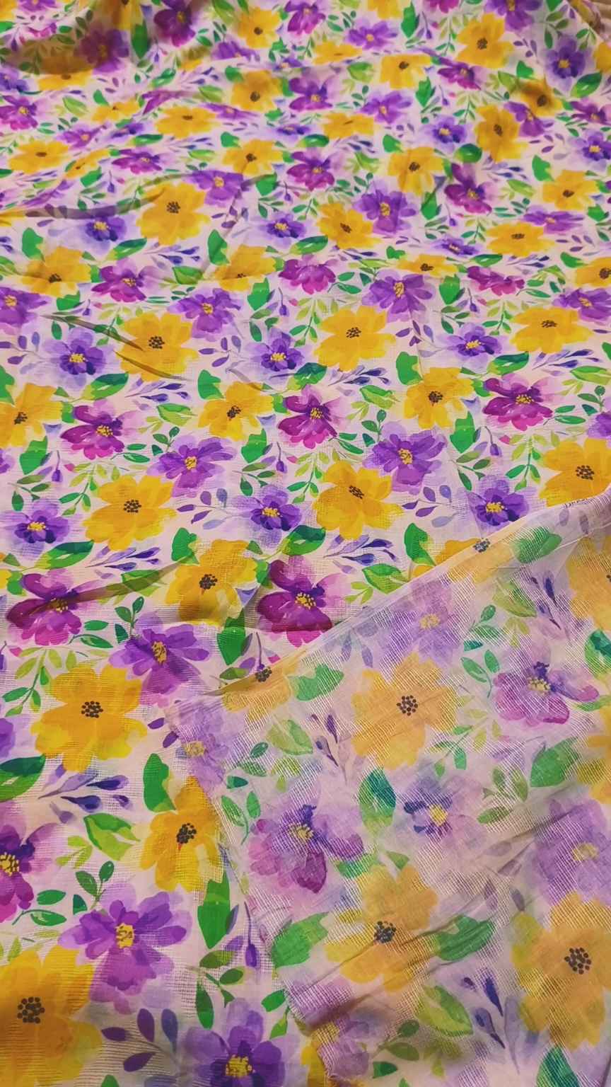 M-328  Imported Digital Broshia Pure summer ⛱️ Lawn Same print Shirt & Truzer 2pc